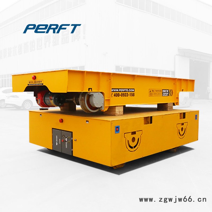 帕菲特 大型电机喷漆房轨道车 40吨有轨平板车烘干室用电动轨道搬运车定制图2