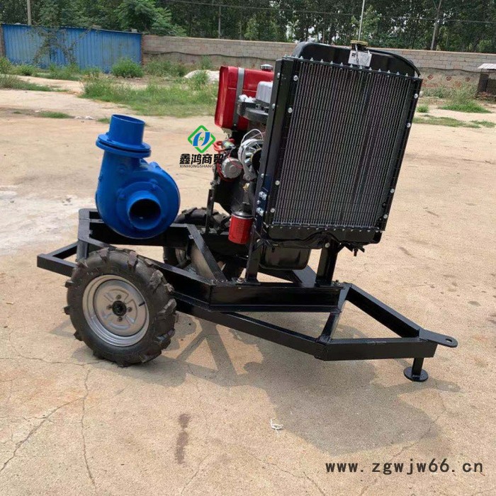 鑫鸿xh-cs-100 4寸柴油拖车式沙泵河水应急排沙泵矿用电机带抽沙泵大流量柴油吸沙泵沙场河道洗沙泵图5