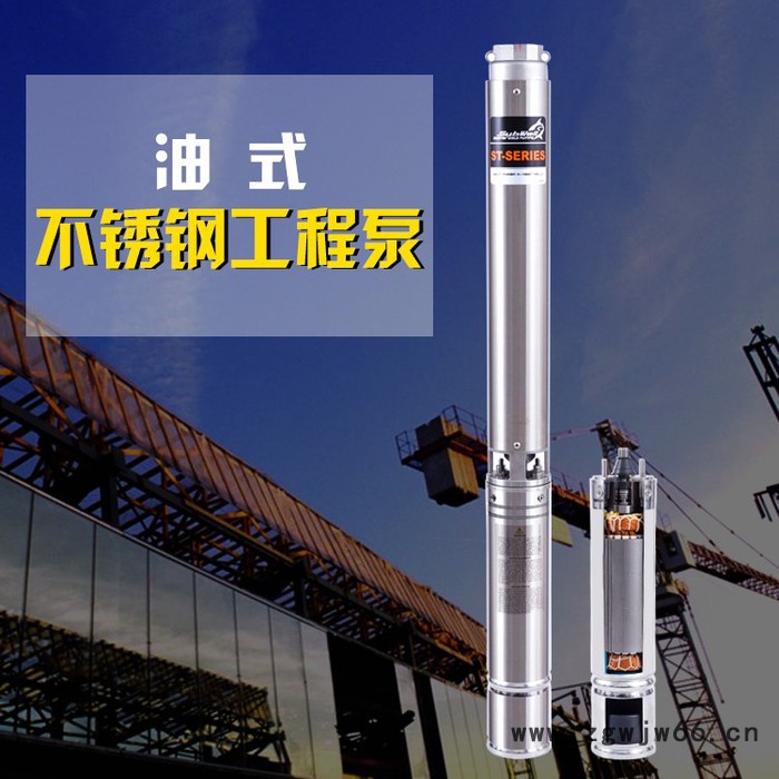 Subwell鲨威不锈钢工程排水深井泵充油进口电机