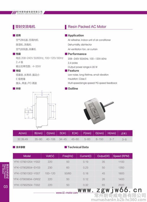 空气净化器直流电机图1