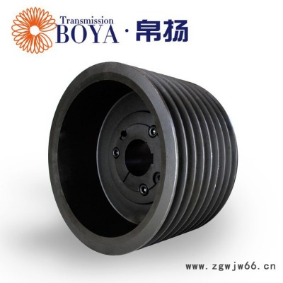 采购发电机单向皮带轮SPC200-08选无锡帛扬锥套皮带轮生产厂家