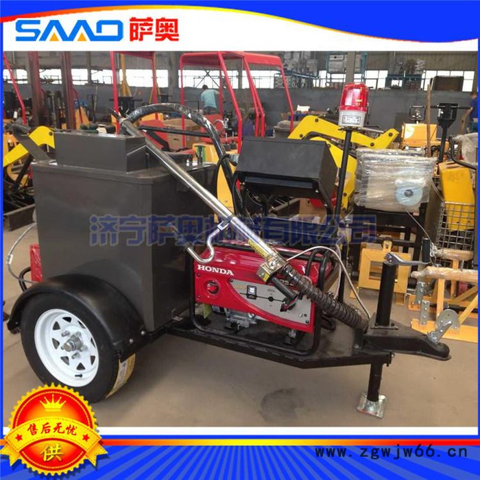 专业生产路面养护设备沥青灌缝机，拖挂式路面灌缝机，也可以手推，燃油加油，进口发电机图3