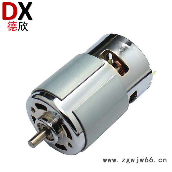 12v微型直流电机,RS755电动工具电机带风扇图4