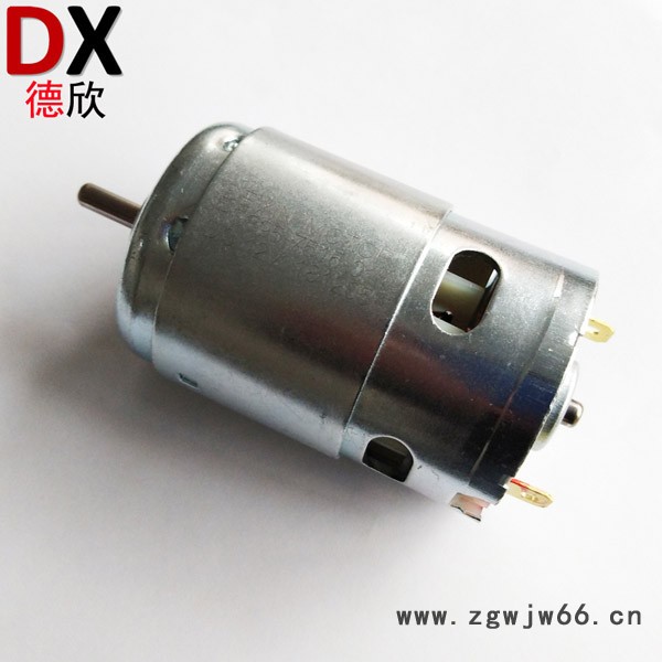 12v微型直流电机,RS755电动工具电机带风扇图2