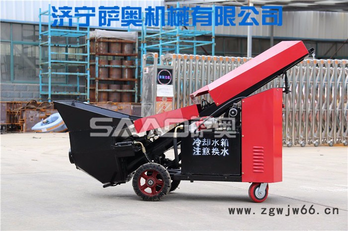 河北唐山滦县施工现场在用的浇筑泵 5.5KW进口电机混凝土浇筑泵图3