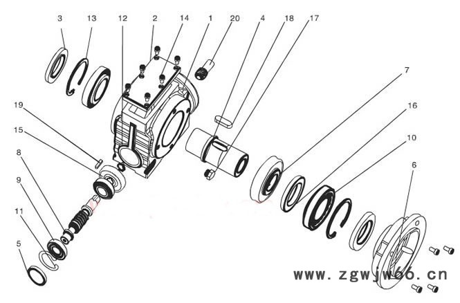 供应直流电机斜齿轮蜗轮减速机图4