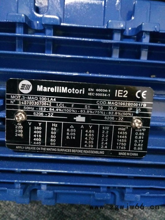 马拉利（Marellimotori ）电机MAQ 100LA4，原装进口，品质保证 上海邦典机电设备有限公司图3
