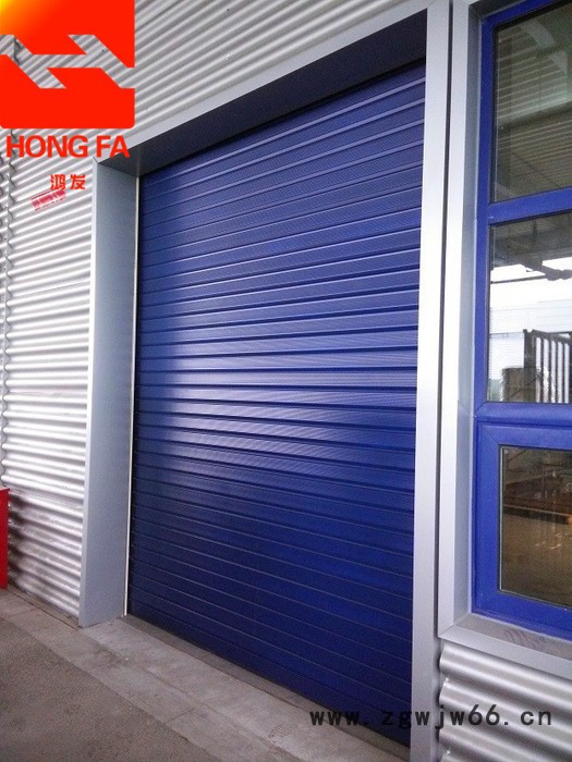西青区简易硬质门进口电机硬质快速卷帘门 美观大方电动铝合金门图2