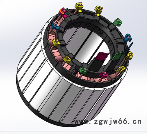 汽车无刷电机汇流排 精密注塑图2