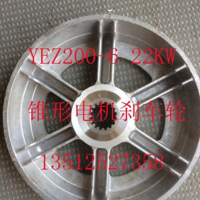 锥形转子制动三相异步电机制动轮 YEZ200-6 22KW  配南京江陵电机