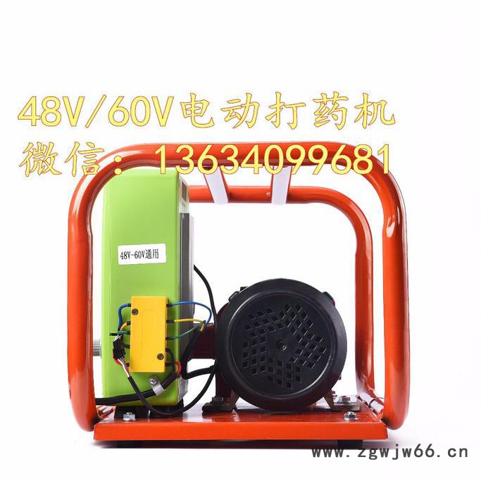 2018新款48V/60V打药机 60V果树打药机厂果树菜园电动打药喷雾泵大棚蔬菜小麦无刷电机喷雾机消毒泵批发图8