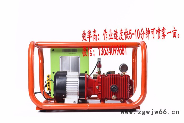 2018新款48V/60V打药机 60V果树打药机厂果树菜园电动打药喷雾泵大棚蔬菜小麦无刷电机喷雾机消毒泵批发图4