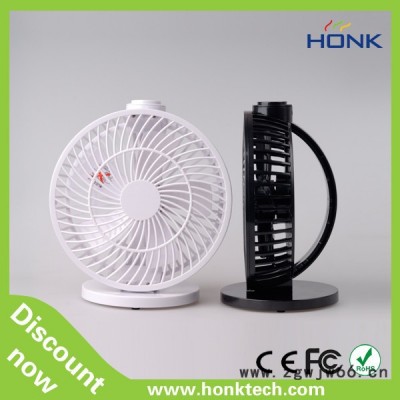 HONK HK-F2040 台式电风扇迷你USB风扇无刷电机超静音 仰卧调节风扇创意小家电