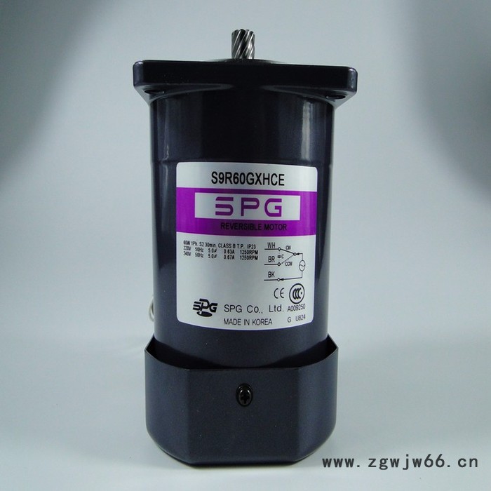 韩国SPG马达 韩国SPG型号SPGS9R60GXHCE可逆电机 原装进口 支持厂家验货图5