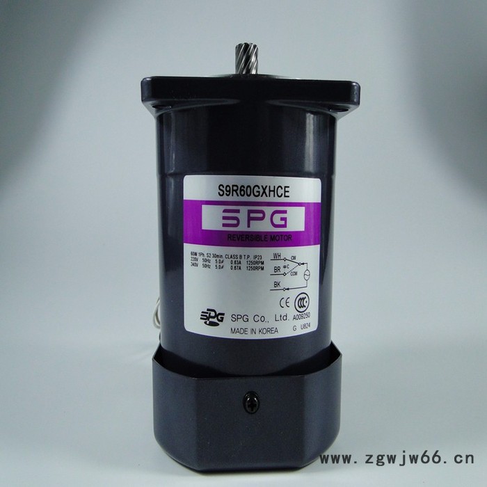 韩国SPG马达 韩国SPG型号SPGS9R60GXHCE可逆电机 原装进口 支持厂家验货图4