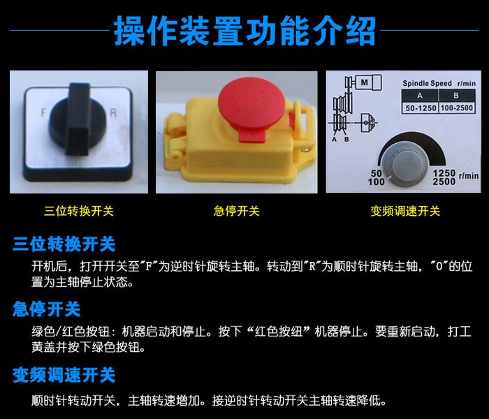 微型车床WM210V多功能家用小型金属机床仪表大功率车床无刷电机无极调速图2