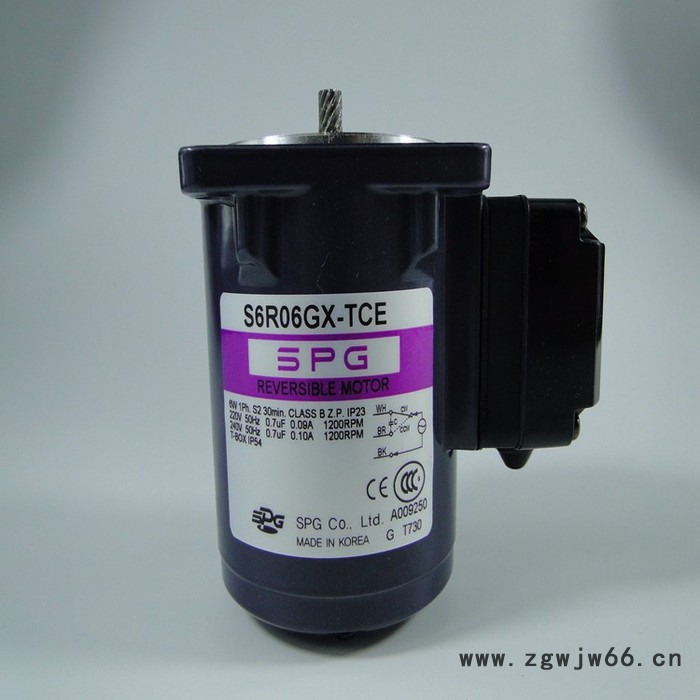 韩国SPG马达 韩国SPG型号S6R06GX-TCE可逆电机 原装进口 支持厂家验货图2
