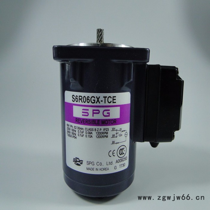 韩国SPG马达 韩国SPG型号S6R06GX-TCE可逆电机 原装进口 支持厂家验货图5