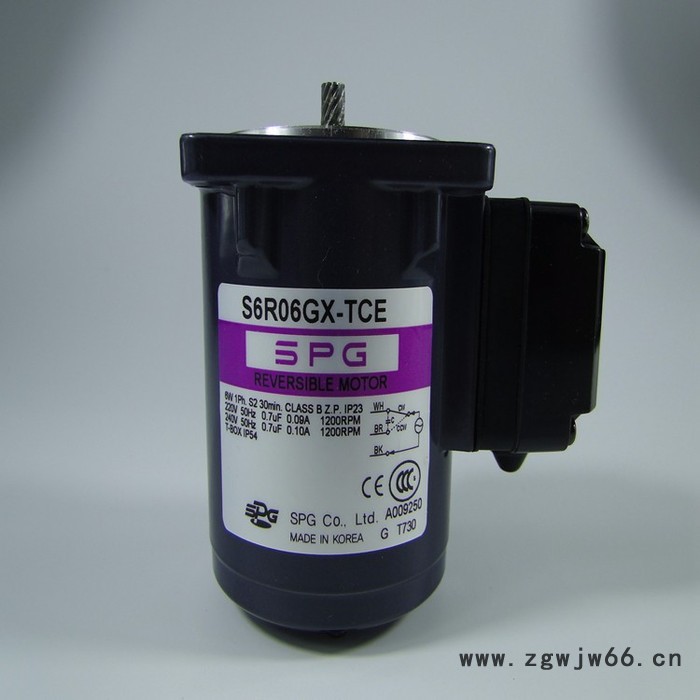韩国SPG马达 韩国SPG型号S6R06GX-TCE可逆电机 原装进口 支持厂家验货图3