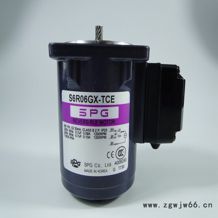 韩国SPG马达 韩国SPG型号S6R06GX-TCE可逆电机 原装进口 支持厂家验货图4
