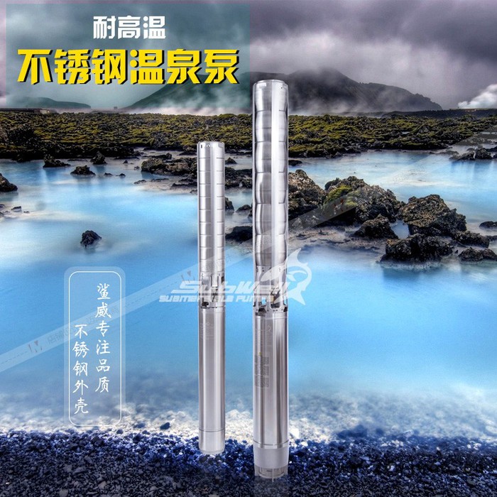 鲨威不锈钢304 地热开发温泉泵水式屏蔽电机进口泵图2