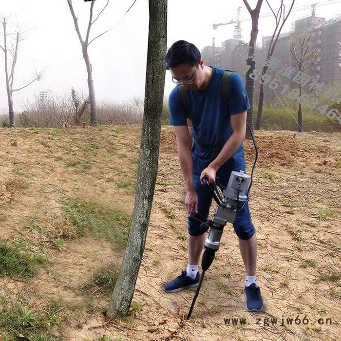 供应绿节牌锂电型便携式无刷电机电动挖树机_起树机_苗圃机械图5