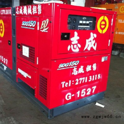 供应如东出租200KW进口省油高效发电机组，出租13公斤AIRMAN移动螺杆空压机