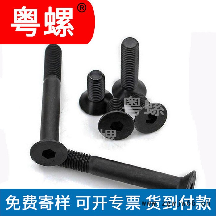 紧固件珠海10.9级内六角沉头螺钉 平杯M5乘12 粤螺紧定螺丝厂家图2
