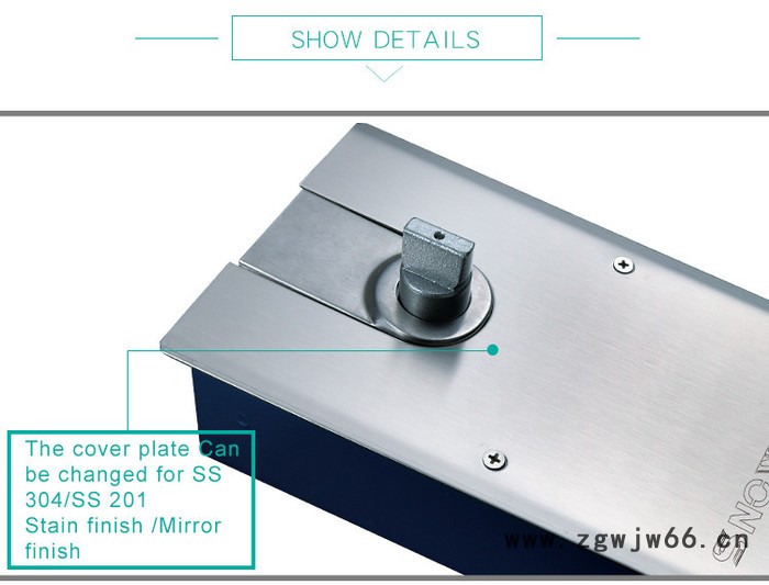 S-2400 承重300公斤地弹簧 重型地弹簧 大门地弹簧图5