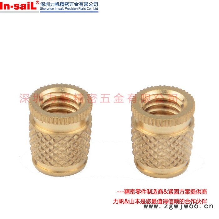 塑胶用螺母 电子产品塑胶零部件螺纹紧固件 超声波埋置螺母 塑胶专用嵌件图2