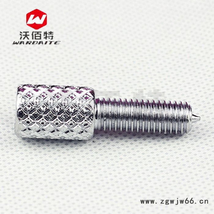 手拧螺丝 十字滚花尖头螺栓 不锈钢 螺比 非标紧固件 广州厂家图3