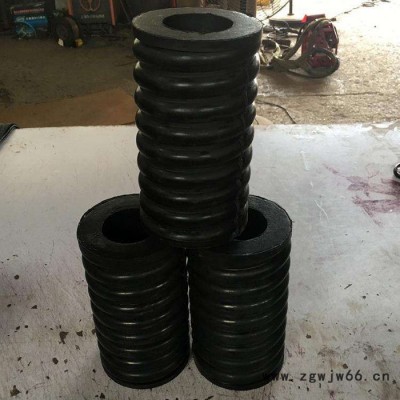 厂家供应圆形橡胶弹簧 黑色橡胶弹簧 天然橡胶弹簧 圆形橡胶弹簧 大型橡胶弹簧 复合圆柱橡胶弹簧 耐高温橡胶弹簧