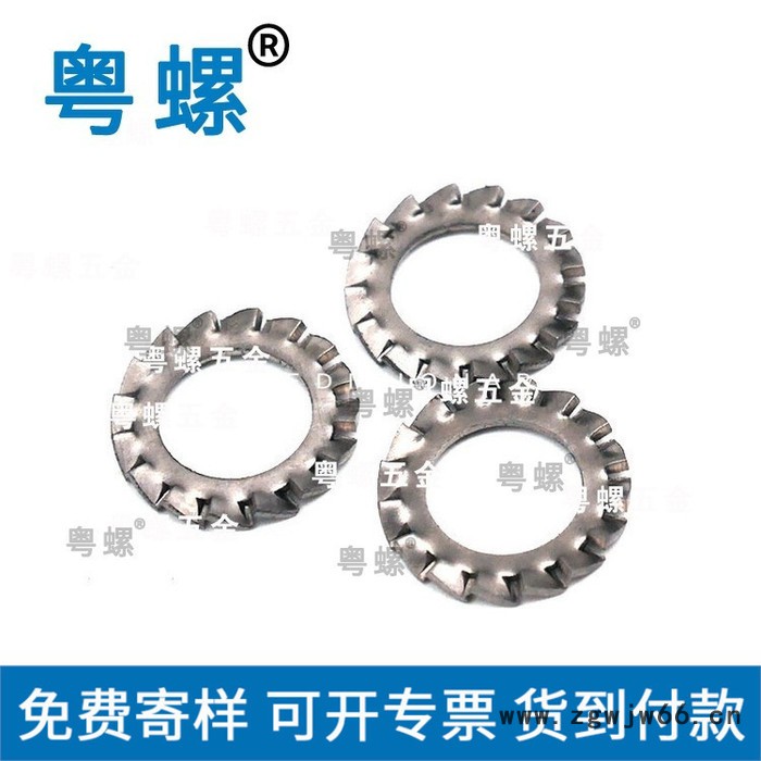 钛紧固件 钛外齿锁紧垫片 佛山DIN6797垫片厂家 粤螺订做钛垫片图4