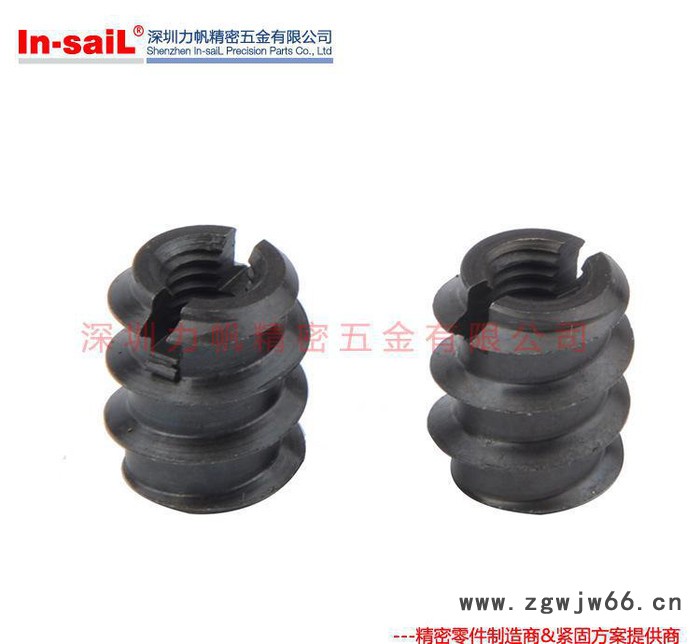 碳钢发黑涂油家具螺母紧固件 开槽内外牙自攻螺母 直销图3