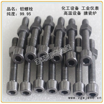 搪瓷炉专用钽螺丝 钽丝杆 钽紧固件