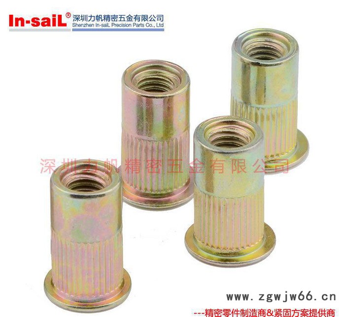 拉铆螺母 拉帽 平头柱纹铆螺母 拉母 钣金紧固件 快速螺纹件图2