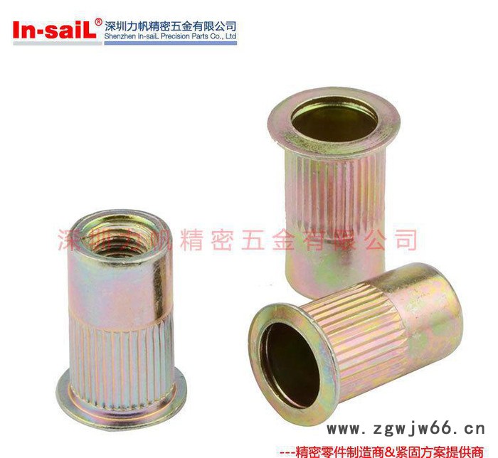 拉铆螺母 拉帽 平头柱纹铆螺母 拉母 钣金紧固件 快速螺纹件图3
