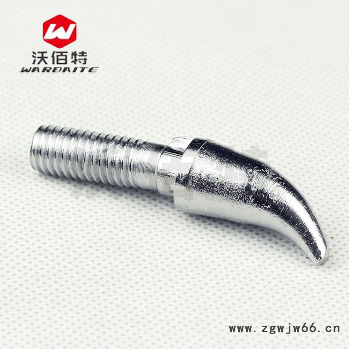 钢制牛角螺栓 镀白锌 非标紧固件 可定制 广州厂家图2