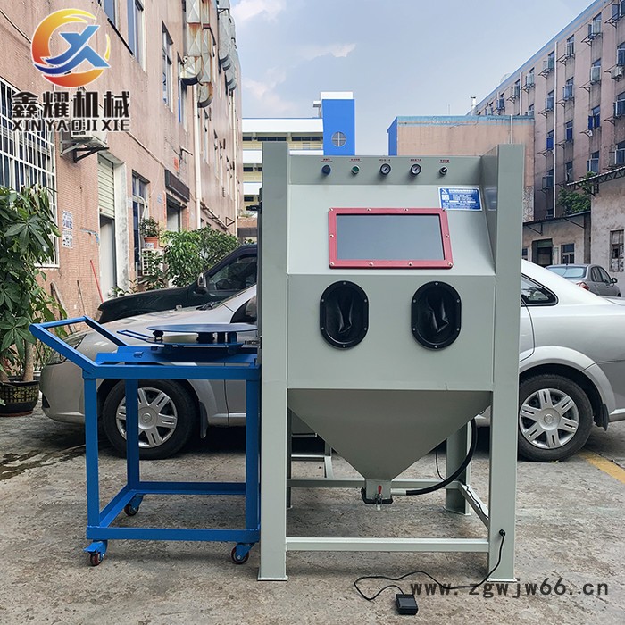 深圳周边手动喷砂机供应箱式手动喷砂机小型手动除锈干式喷沙机五金模具喷砂机图2