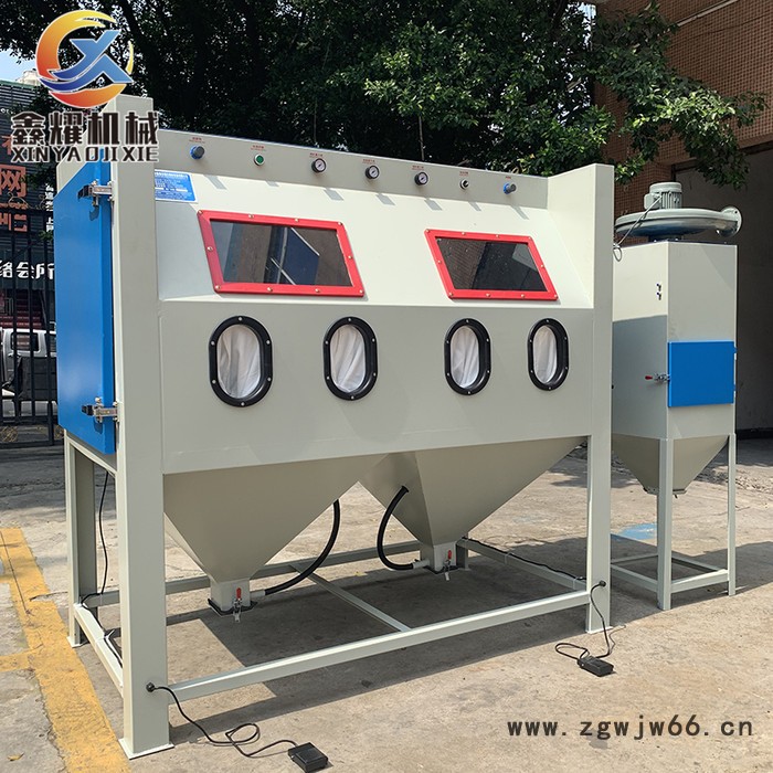 深圳周边手动喷砂机供应箱式手动喷砂机小型手动除锈干式喷沙机五金模具喷砂机图6