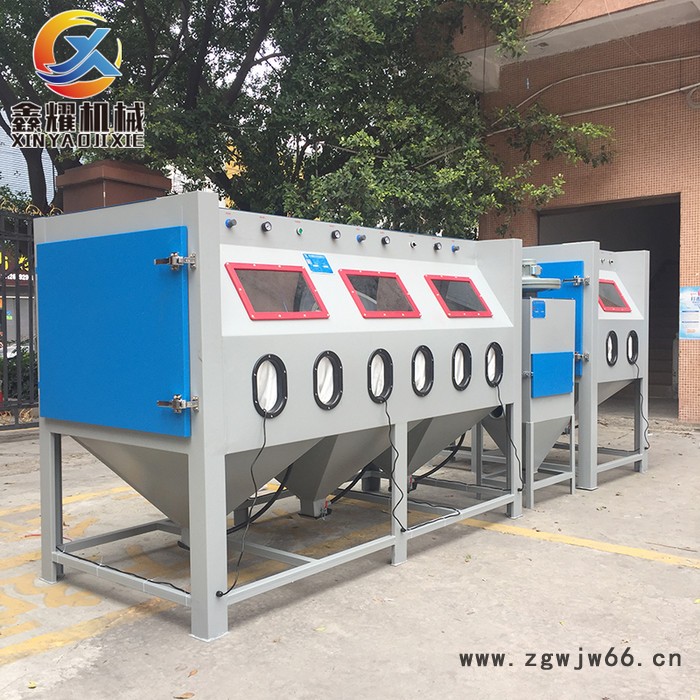 深圳周边手动喷砂机供应箱式手动喷砂机小型手动除锈干式喷沙机五金模具喷砂机图4