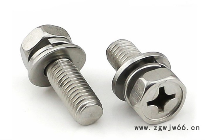 304.316不锈钢十字凹面外六角三组合螺栓 国标不锈钢紧固件高强度螺栓 凹穴外六角组合螺栓 工厂直发沃螺特图3