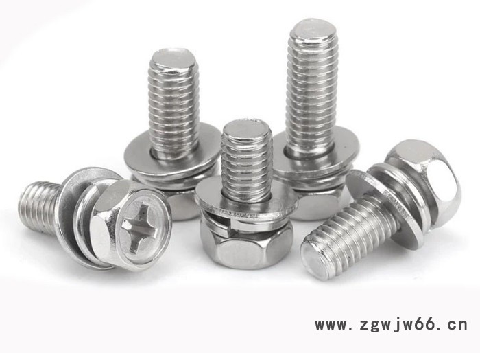 304.316不锈钢十字凹面外六角三组合螺栓 国标不锈钢紧固件高强度螺栓 凹穴外六角组合螺栓 工厂直发沃螺特图2