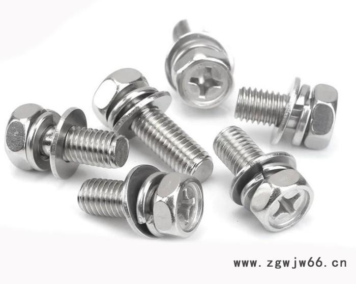 304.316不锈钢十字凹面外六角三组合螺栓 国标不锈钢紧固件高强度螺栓 凹穴外六角组合螺栓 工厂直发沃螺特图5