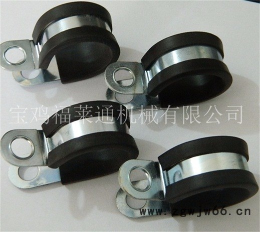 福莱通FLT-R12 R型金属管夹 不锈钢或铁镀锌套EPDM胶条 R型金属管夹 电线电缆波纹管金属软管等紧固件图3