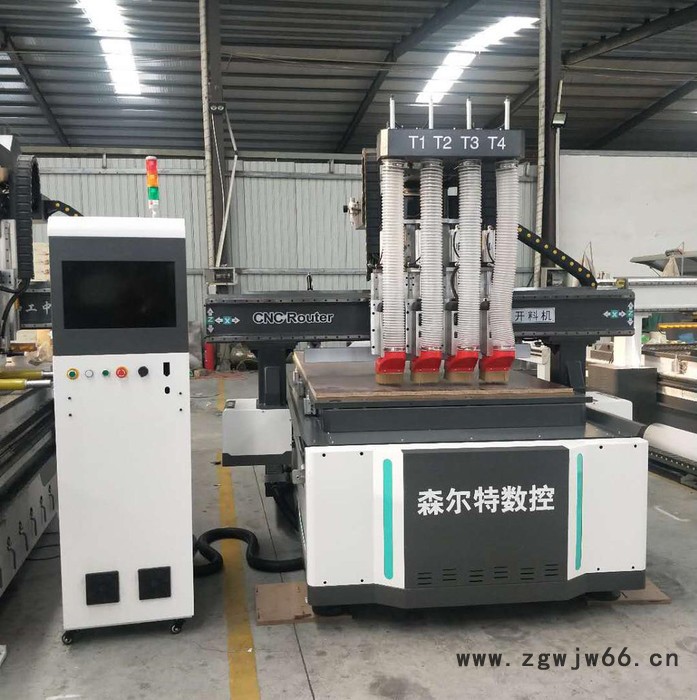 森尔特 1325四工序开料机 立体五合金属模具雕刻机 数控三四轴精雕刻机图3
