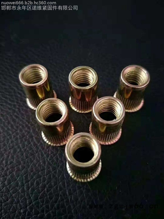 诺维紧固件厂家**拉铆螺母 铆螺母 平头竖纹铆螺母 滚花拉母M3-M12 彩锌图4