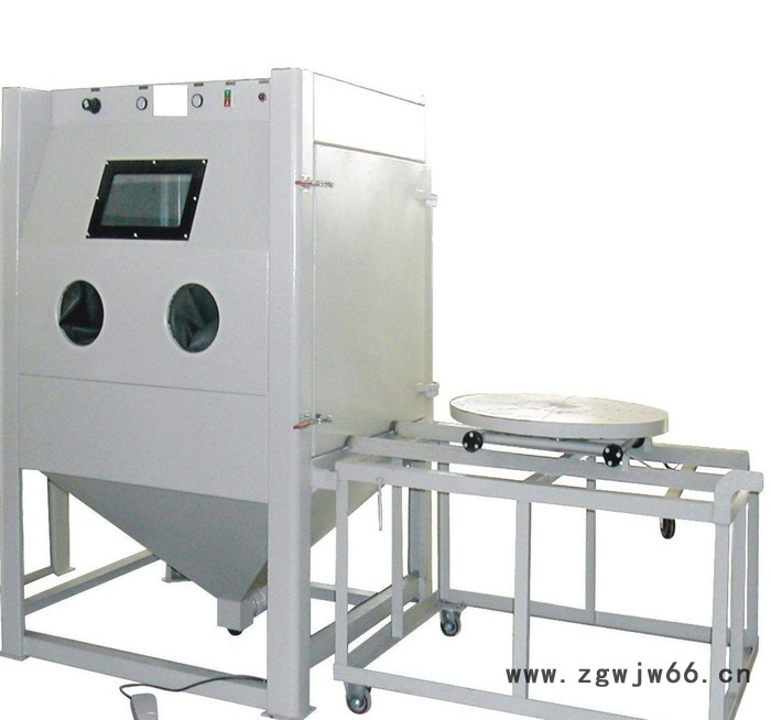 珠海五金模具转盘喷砂机 深圳移动式喷砂机图3