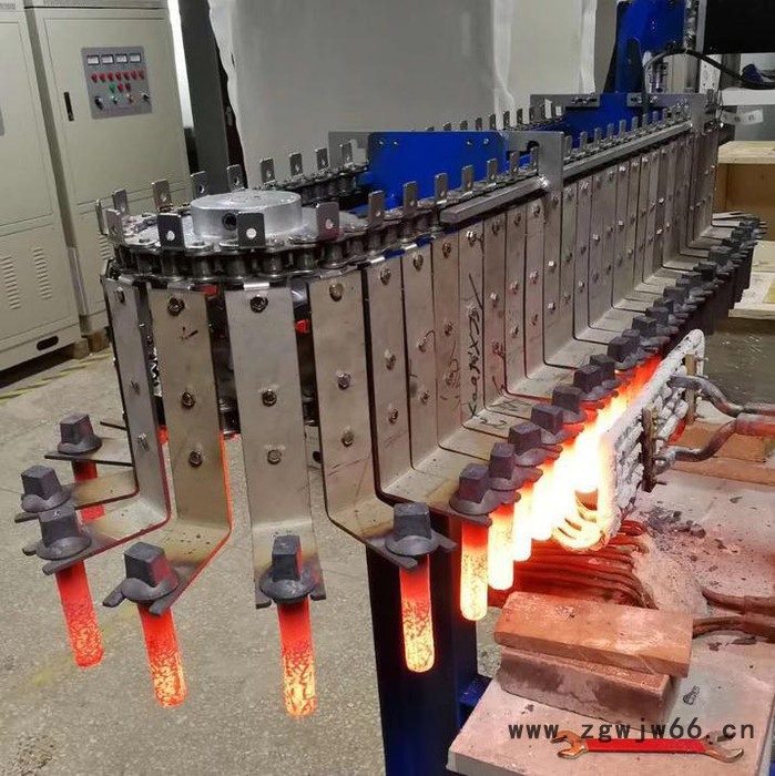 铁路道钉螺栓透热设备 螺栓道钉加热 铁路紧固件透热锻造图5