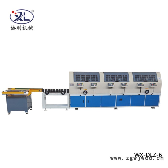 协利WX-DLZ-6五金模具除锈抛光机 多工位细长轴精密圆管抛光机 五金除锈抛光机图4